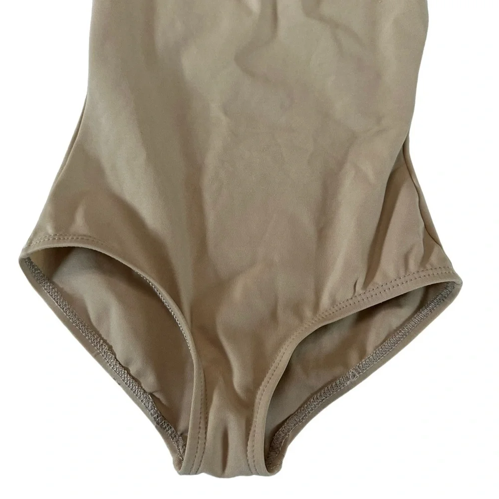 Capezio Nude Ballet Bodysuit Leotard Size M